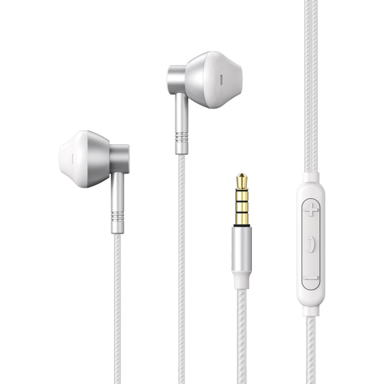 REMAX RM-201 Auricolare stereo in-ear per musica in metallo con controllo via cavo + microfono, supporto vivavoce REMAX RM-201 Auricolare stereo in-ear per musica in metallo con controllo via cavo + microfono, supporto vivavoce